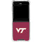 Virginia Tech University Maroon Galaxy Z Flip6 Clear Case